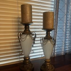 Candle Holders W/ Candles