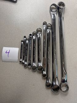 Snap-on 10pc SAE 12-Point Double Box End Wrench Mixed Lot USA INV #4