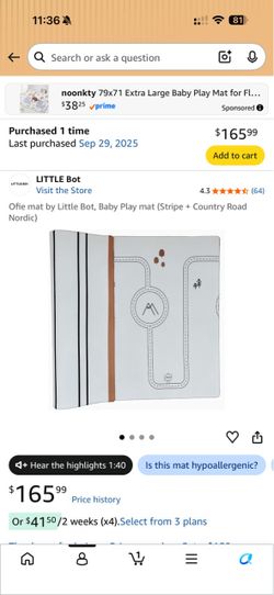 Little Bot Ofie Mat Baby Play Mat