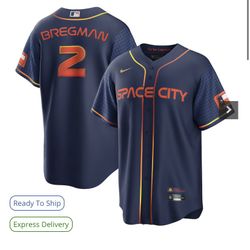 Houston Astros Alex Bregman Space City Jersey Mens Large