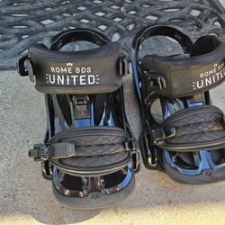 Size Large Black Snowboard Bindings Rome SDS United