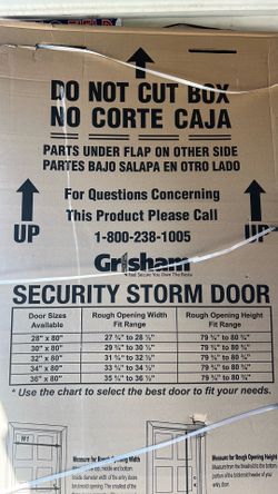Security storm door