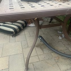 #patio #table set #chairs (4) #aluminum #home #yard #garden #decor