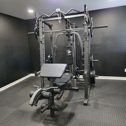 Smith Machine 2001 | Multi-Use Adj Bench | Gym Equipment | Fitness | Squat Rack | Excercise |🔴WEIGHTS AND BARBELL SOLD SEPARATELY 🔴 FREE DELIVERY 🚚