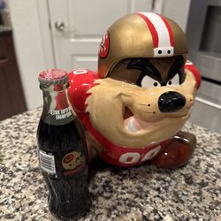 49ers Tasmanian devil  cookie jar