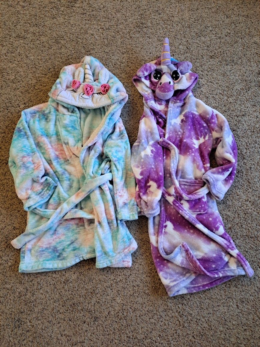 Girl's Unicorn Bathrobes