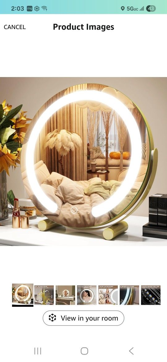12in Make Up Mirror