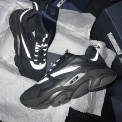 Dior B22 Blqck And Silver Size 10.5
