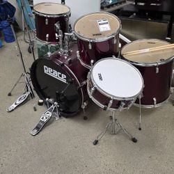 Peace Drum Set - Maroon