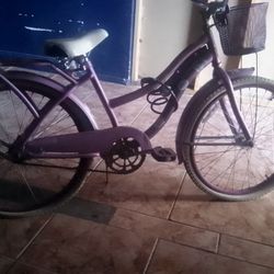 All Purple Huffy Beach Cruiser