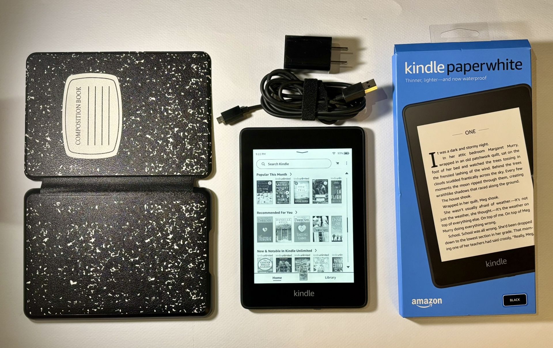 Amazon Kindle Paperwhite (10th Generation ) 8GB, 6”, Black - Good Condition!