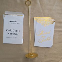 WEDDING TABLE NUMBERS 1-25