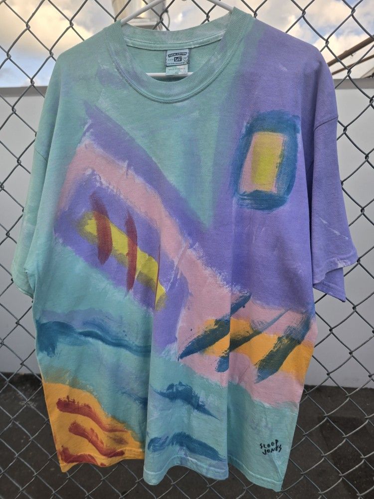 Sloop Jones Hand Painted Shirt Size Xl