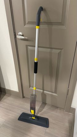 Spray mop with reusable mop refills