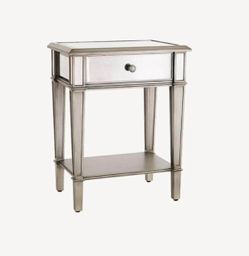 **VINTAGE** Pottery Barn Mirrored Nightstand / Night Table