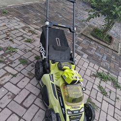 Ryobi 40v HP Brushless 20 In Propelled Law Mower with New Battery & Charger