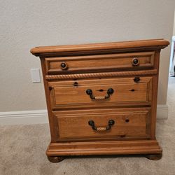 Timbercrest Wood 3 Draw Night Stand