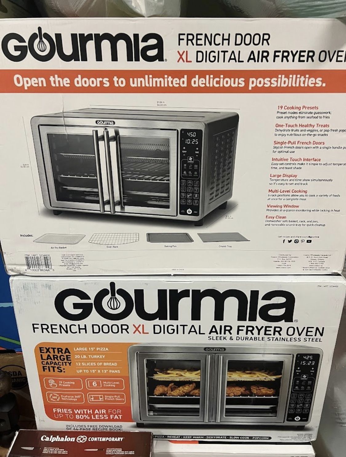Air Fryer Oven French Doors Gourmia XL