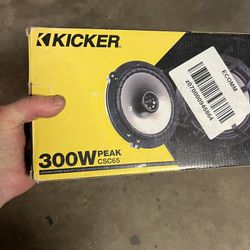 Kicker  6.5” 300w Coaxial Speakers
