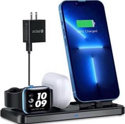Wireless 3-in-1 Charging Dock Station for Apple iPhone 14, Apple Watch 11 & Apple AirPods Pro 3