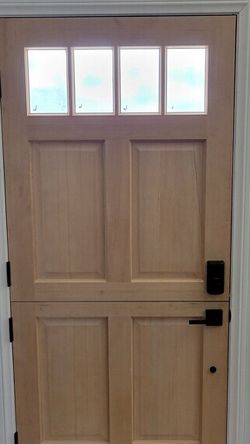 Unfinished Dutch Door