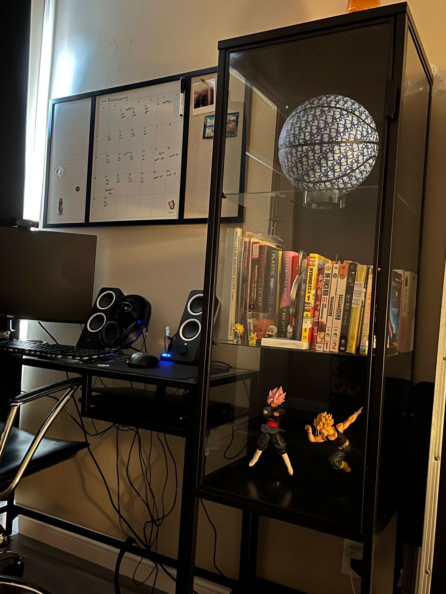 IKEA Rudsta Glass Shelf/Case