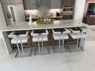 Modern Backless Bar Stools Set of 4