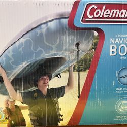 New Coleman 2-Man Navigator Boat with Oars