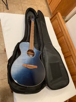 Ibanez AEWC32FM-ISF Acoustic-Electric Guitar - Indigo Sunset Fade Gloss with case