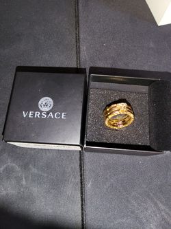 Versace SSENSE Exclusive 3-stack Ring *Size 19*