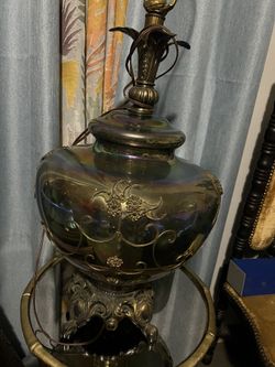 Carnival Glass Lamp
