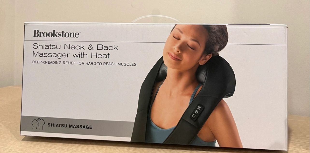 Brookstone Shiatsu Neck & Back Massager with Heat