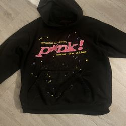 Black pink spider hoodie