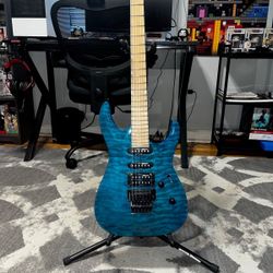 ESP LTD MH-203 QM See through blue