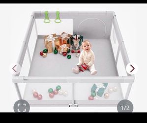 Fodoss Baby Playpen, Playpen For Babies & Toddlers, 47x47 Small Baby Play Pen,Toddler Playpen For Apartment,Play Yard For Baby,Baby Activity Play Fenc