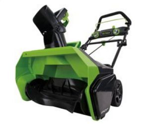 Snow blower Green works pro (Open box missing battery; has charger)