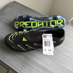 Adidas Predator Elite Laceless FG Electric Stealth Pack Cleat Size 9