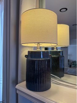 Blue Ceramic lamp