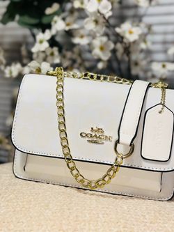 Coach New York White Crossbody Bag