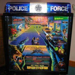 Police force pinball arcade