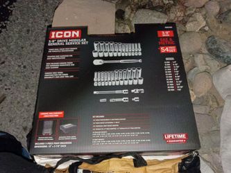 ICON 3/8 DRIVE SOCKET SET 54 piece set