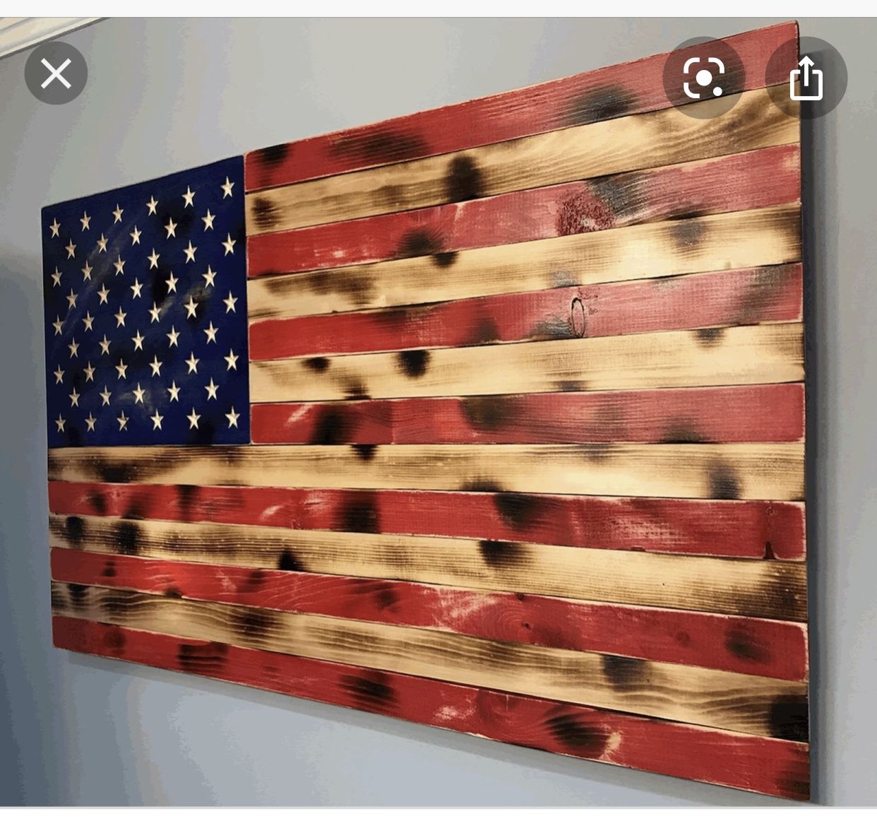 American Flag Hand Made Rustic /Farmhouse Style