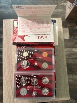 US Mint Silver Proof Sets (1999–2010 Complete Consecutive Run w/ COAs)