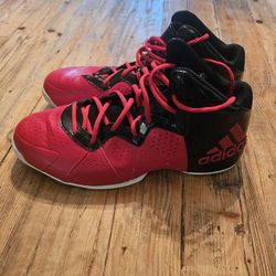 ADIDAS TORSION SYSTEM BLACK AND RED BASKETBALL SHOES GOOD CONDITION MEN'S SIZE 12
