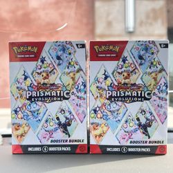 (2) Pokémon Prismatic Evolution Booster Bundles 