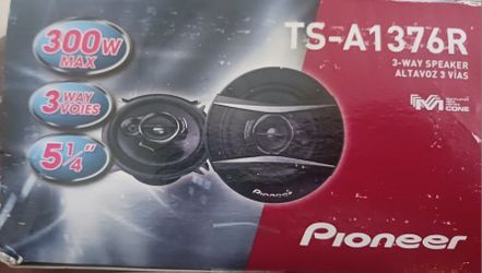 New  PIONEER TS-A1376R  5-1/4" 3-way car speakers