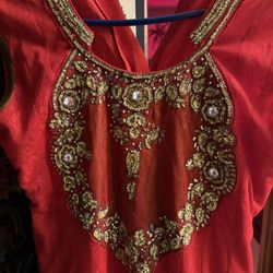 Red Indian Dress 