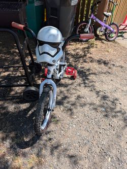 Star wars storm trooper kids bike