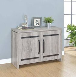 Accent Cabinet in Grey Driftwood ONLY $299- Lowest Prices Ever!