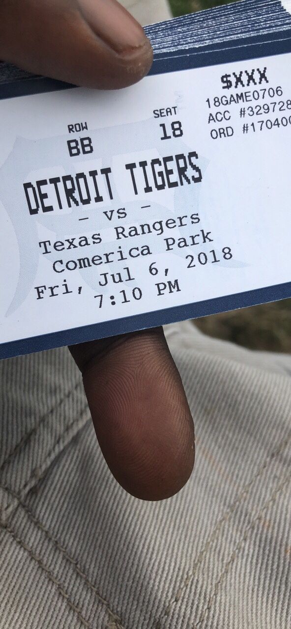 Tigers tickets for tomorrow game